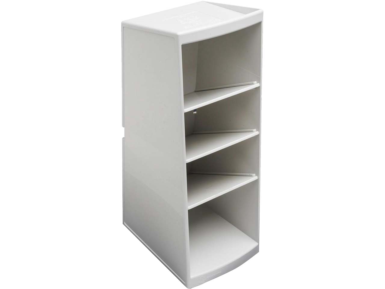 Exacompta Ordnungshelfer "Multitower AutentiK" 4 Fächer, 230 x 80 x 110 mm, weiß