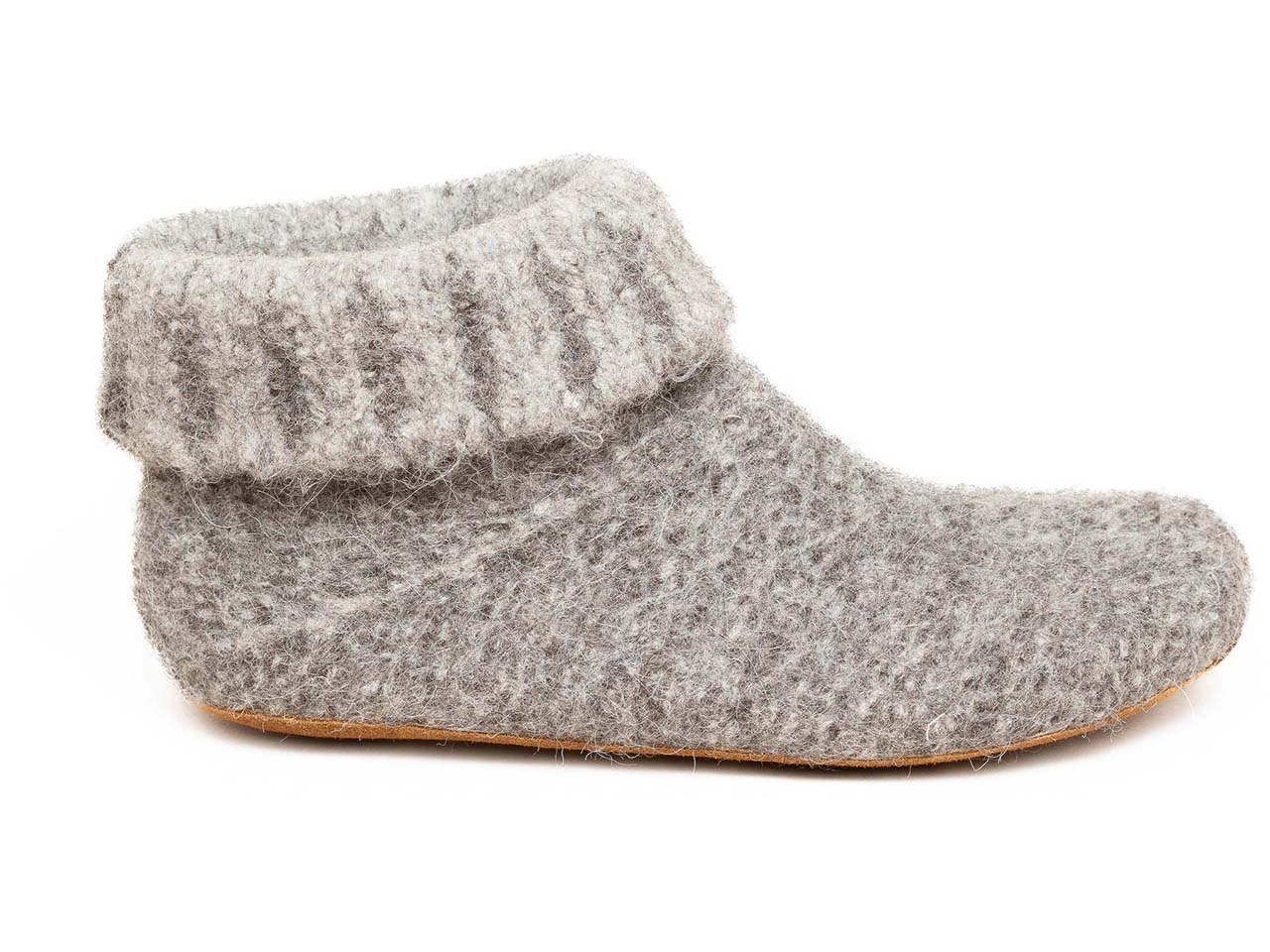 Gottstein Hausschuhe "Knit Boot Alpaka" grey, Gr. 43