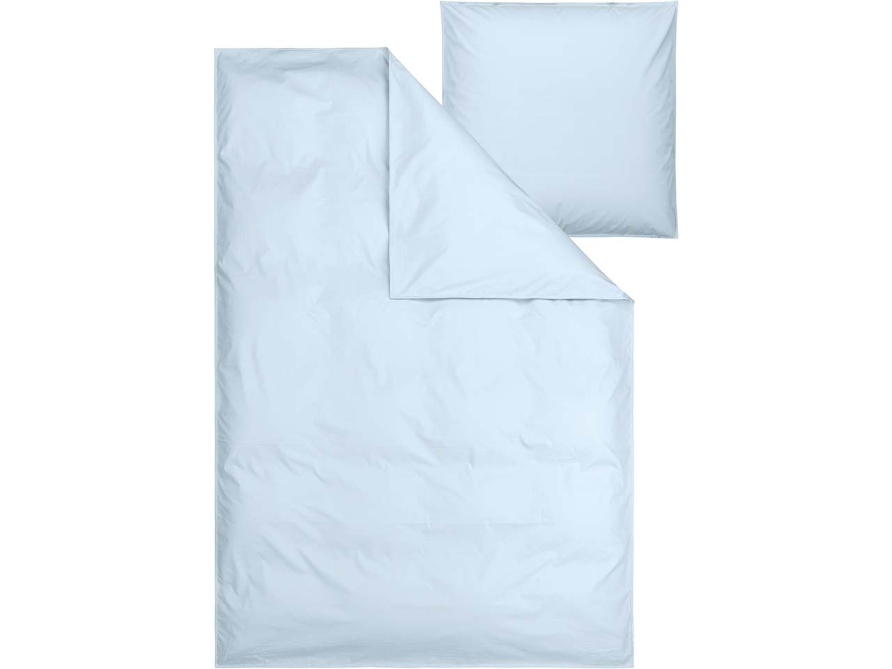 MELA Bio-Bettwäsche 'BHANU' aus Perkal, 2-tlg., 155 x 220/80 x 80 cm, cloudy blue