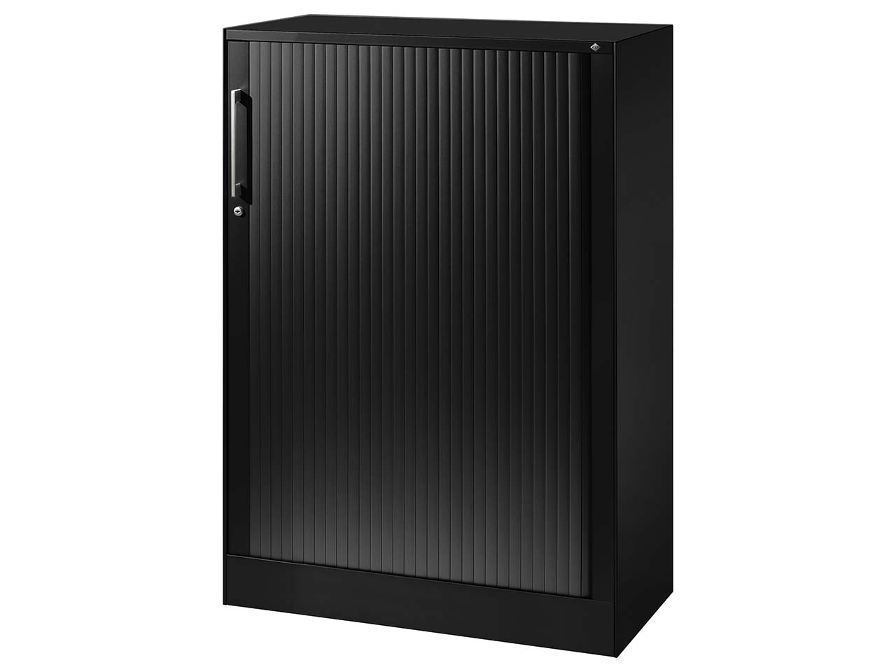 Rollladenschrank "CONTACT", Höhe 131 cm  (BxT) 80 x 43,5, schwarz