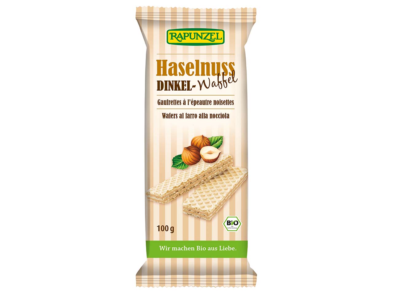 RAPUNZEL Bio-Dinkel-Waffel "Haselnuss", 100 g