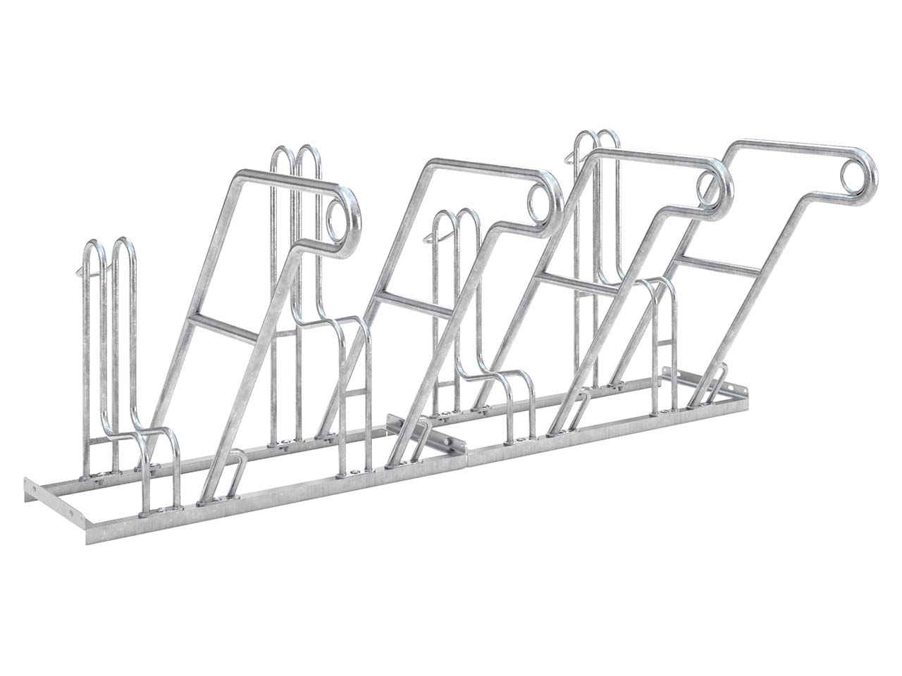 Fahrradständer "Anlehnparker 4600 XBF" verzinkt, 2 Einstellplätze (einseitig)