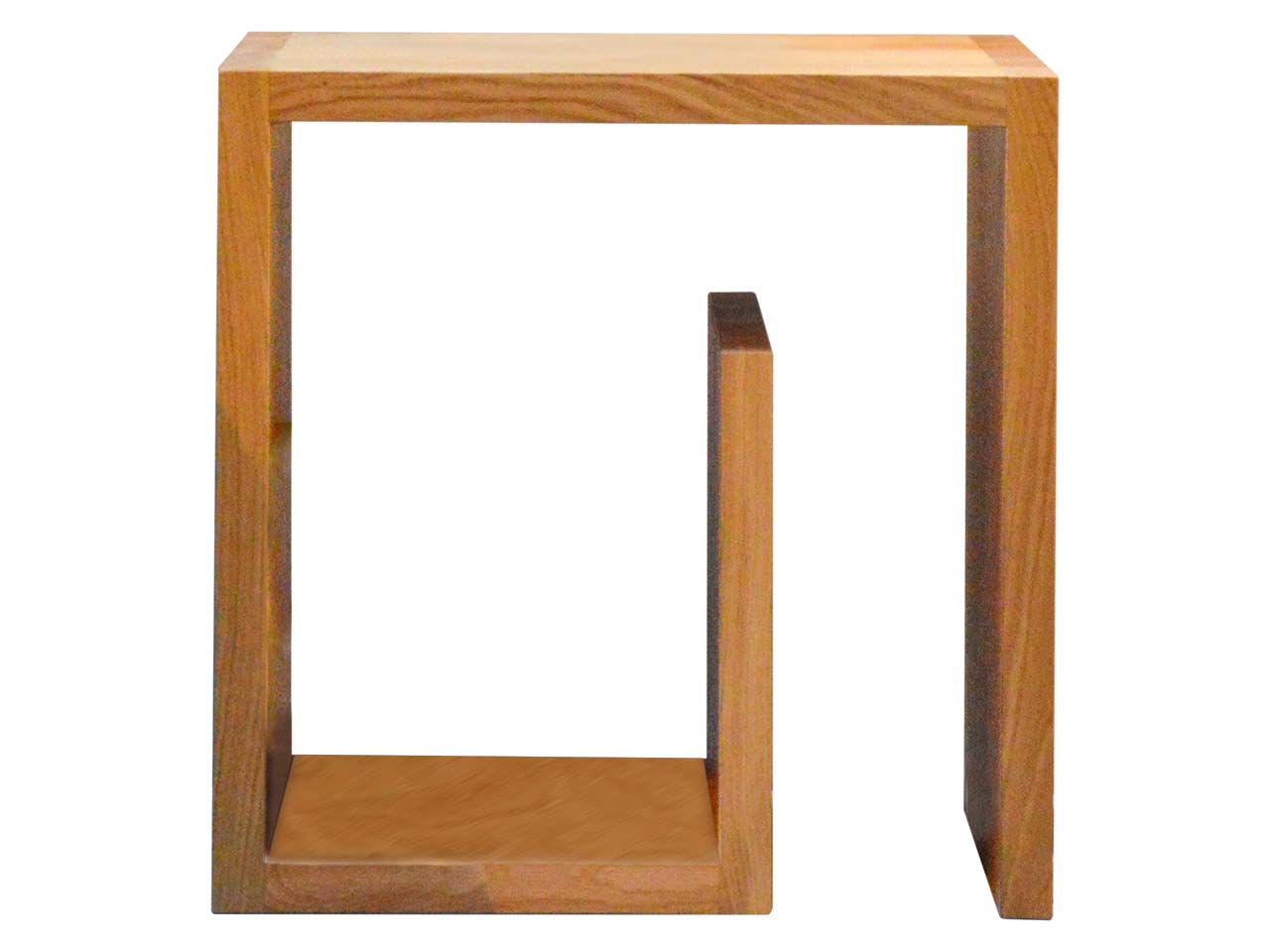 Beistelltisch "cubus G" B 42 x T 42 x H 42 cm, Eiche geölt