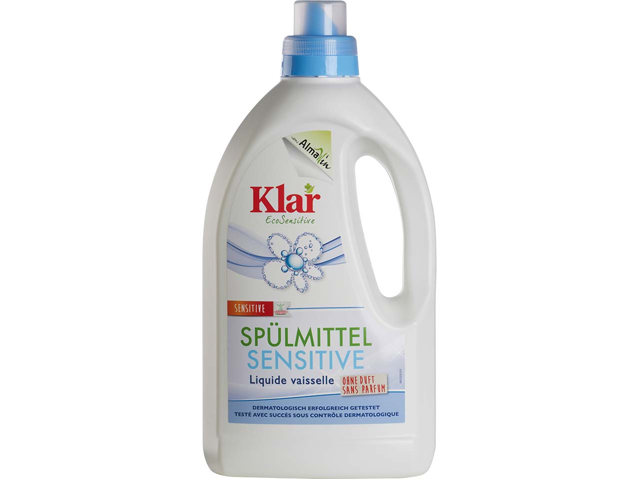 Klar Spülmittel "Sensitiv" ohne Duft, 1,5 l
