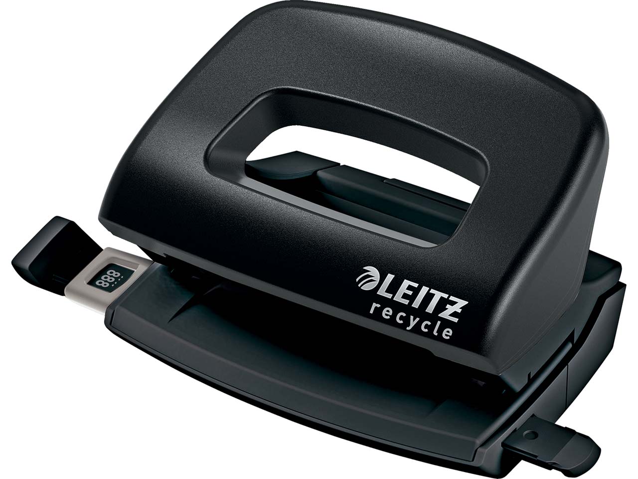 Leitz Nexxt Recycle Mini Locher, 10 Blatt, schwarz