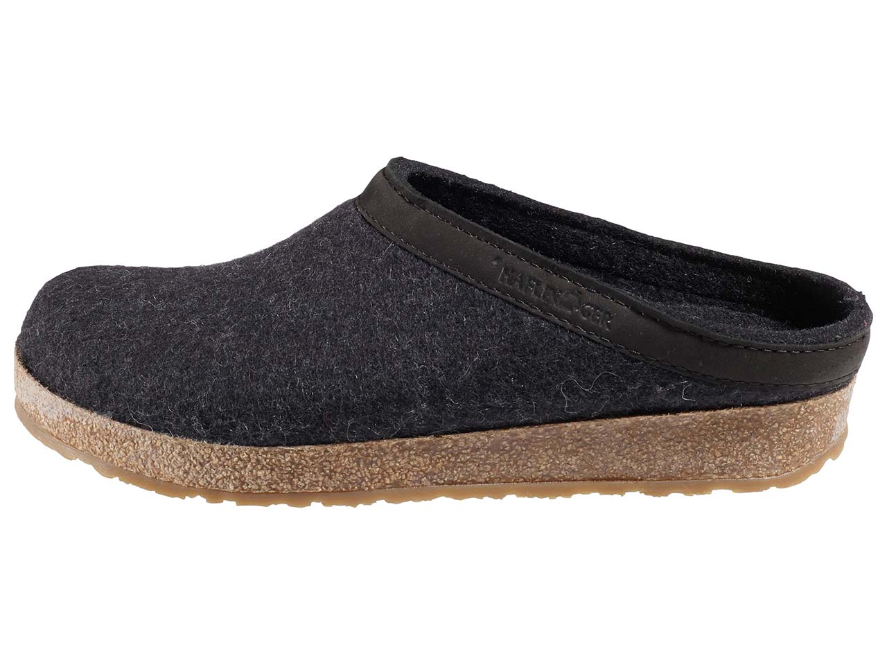 Haflinger Hausschuhe "Torben" graphit, Gr. 46