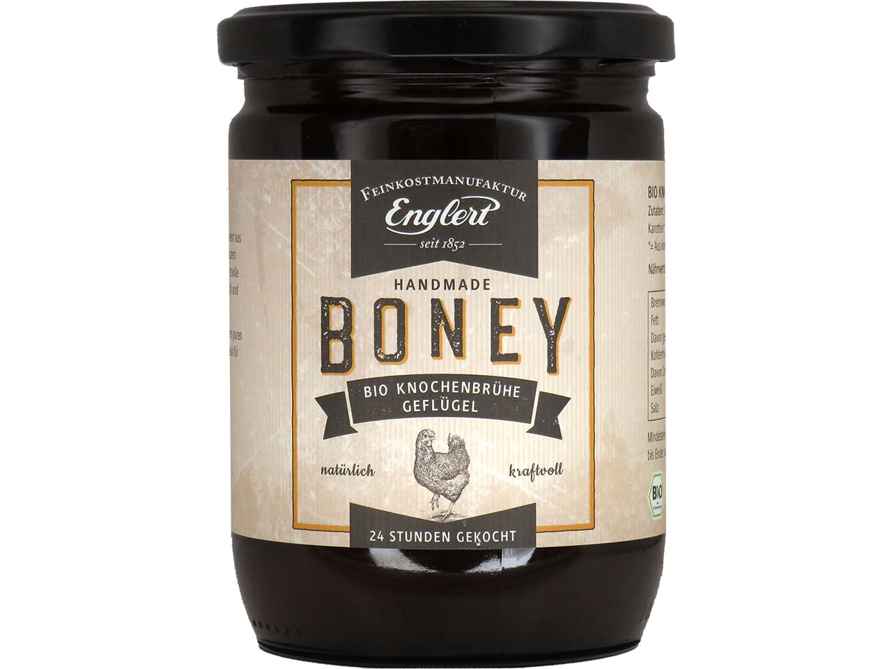 Feinkost Englert Bio-Knochenbrühe "Boney" Geflügel, 440 ml