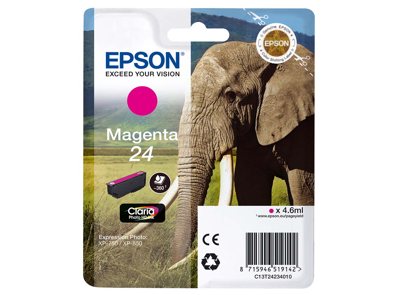 Epson Tintenpatrone T2423 magenta
