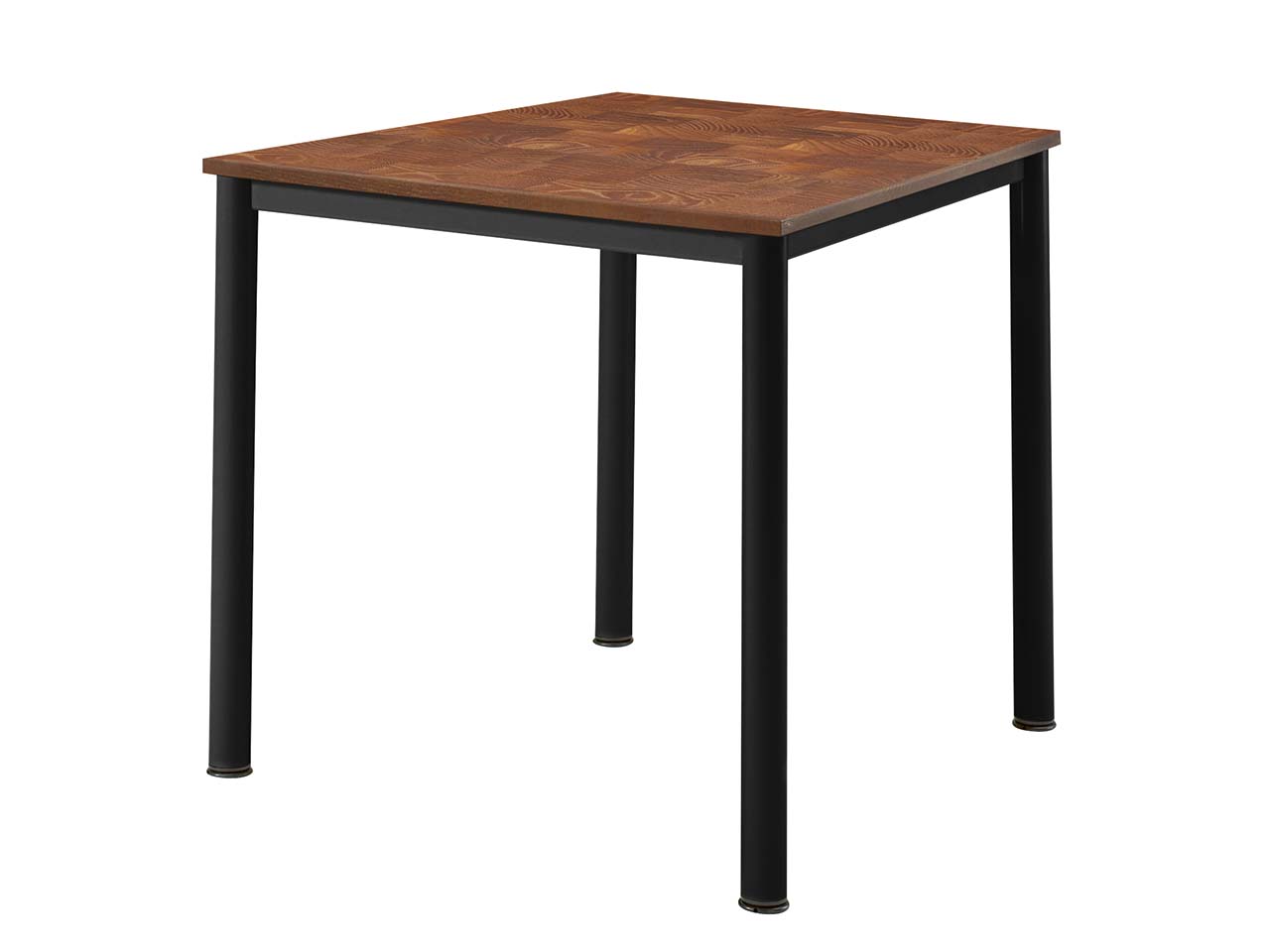 Schreibtisch "CONTACT Base" höheneinstellbar, 80 x 80 cm, schwarz, Robinie geölt