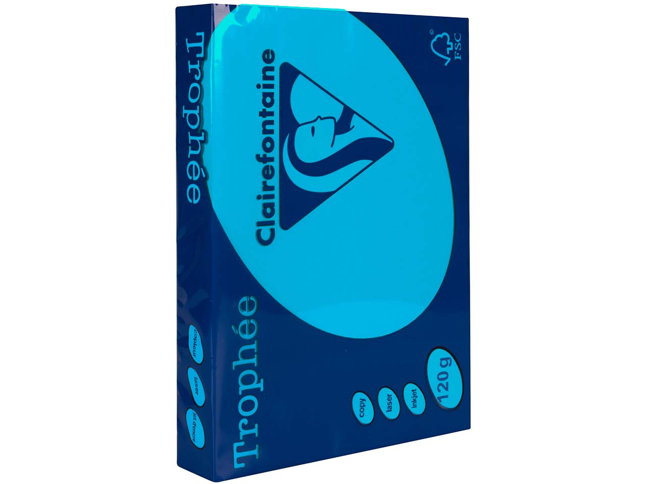 Clairfontaine Farbiges Kopierpapier "Trophee" 120 g/m², DIN A4, royalblau
