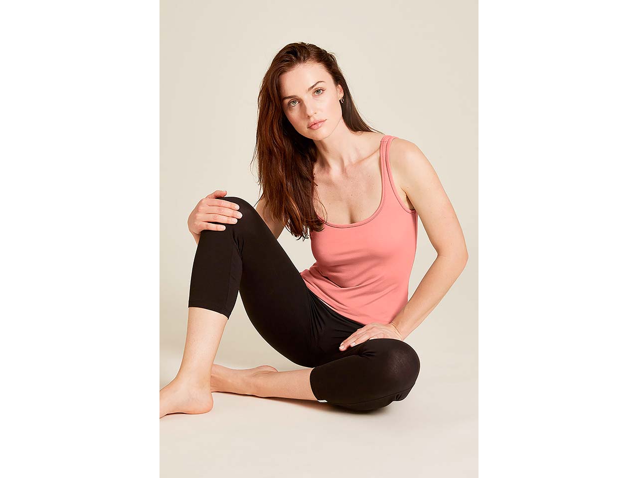 tranquillo Damen-Top aus Tencel, coral, Gr. S