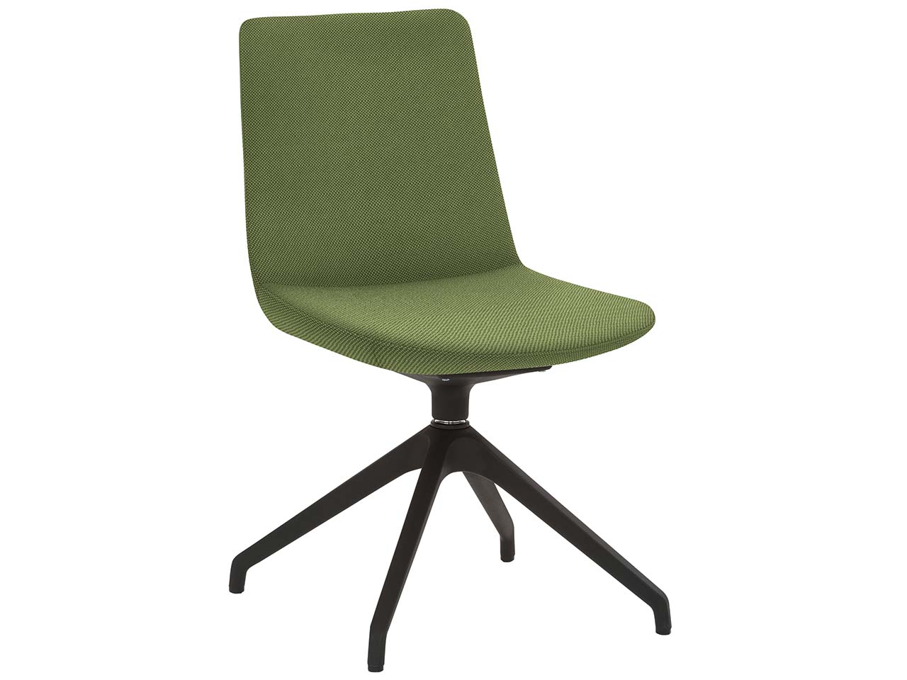 Besucherstuhl "2008" mit Sternfuß-Gestell, farngrün