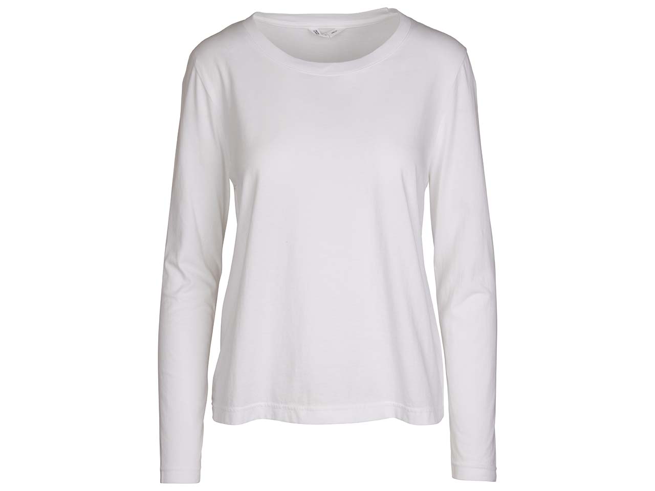 MELA Bio-Damen-Longsleeve "REENA" mit Rundhalsausschnitt, weiß, Gr. XL