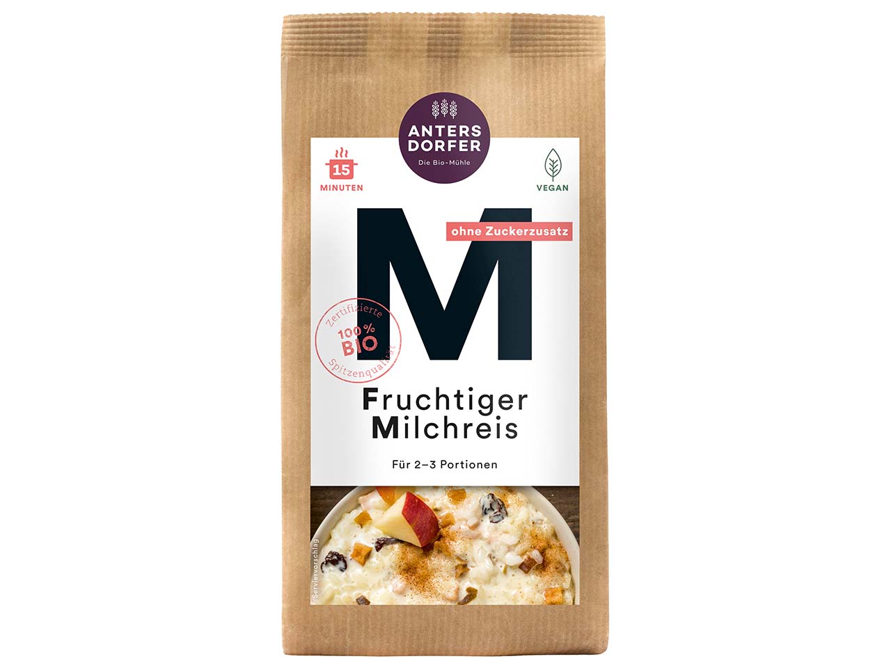 Antersdorfer Fruchtiger Bio-Milchreis, 150 g