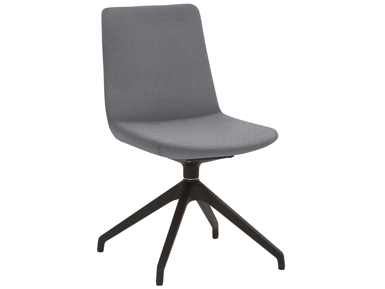 Besucherstuhl "2008" mit Sternfuß-Gestell, grau