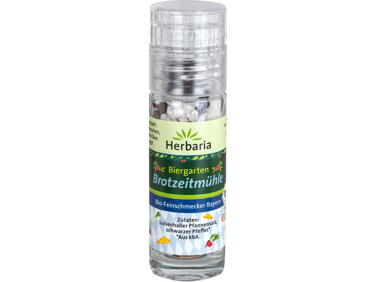 Herbaria Bio-Gewürzsalz "Biergarten Brotzeitmühle" in Glasmühle, 16 g