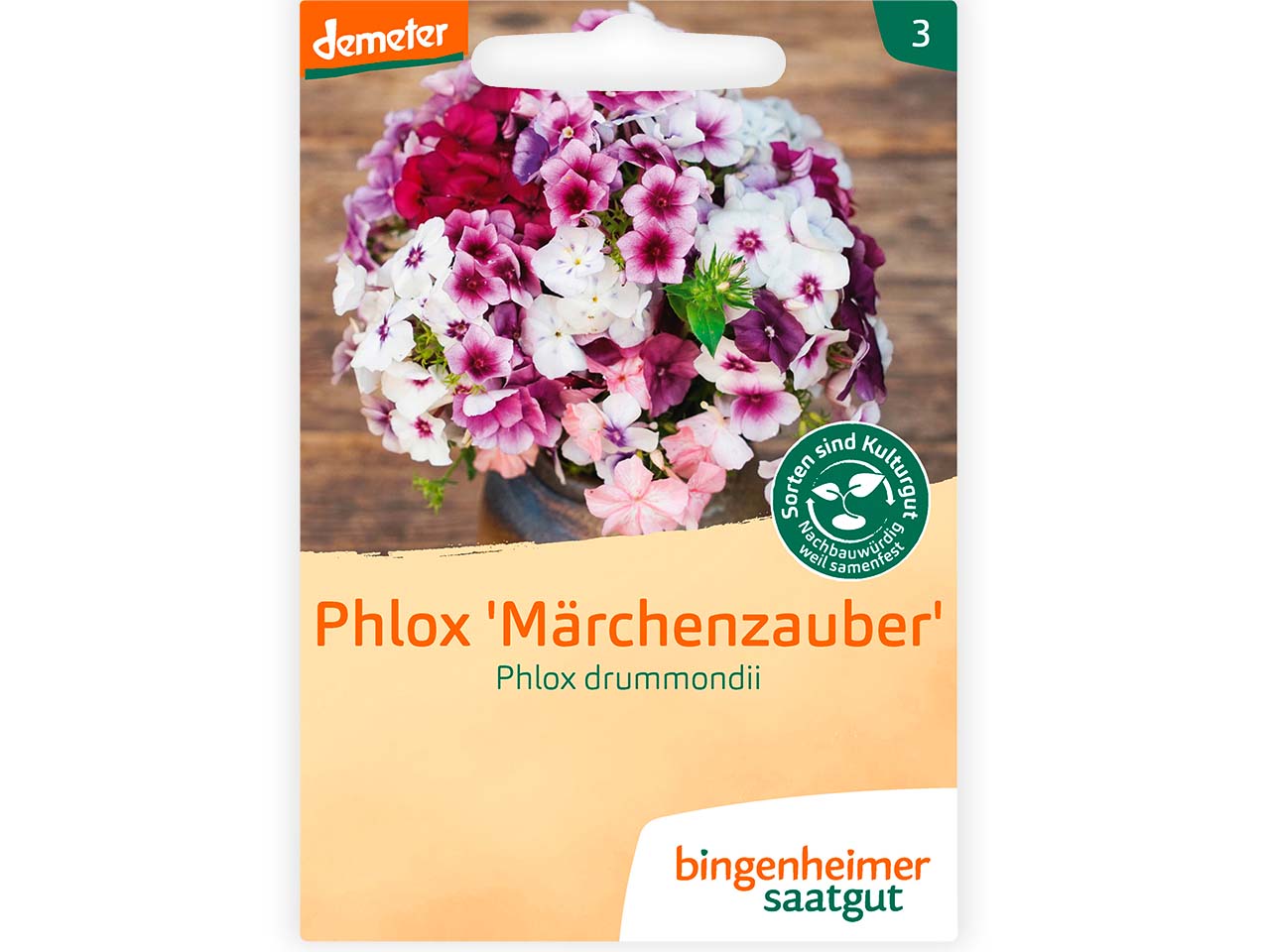 bingenheimer saatgut Bio-Samen Phlox "Märchenzauber", 1 Stk.