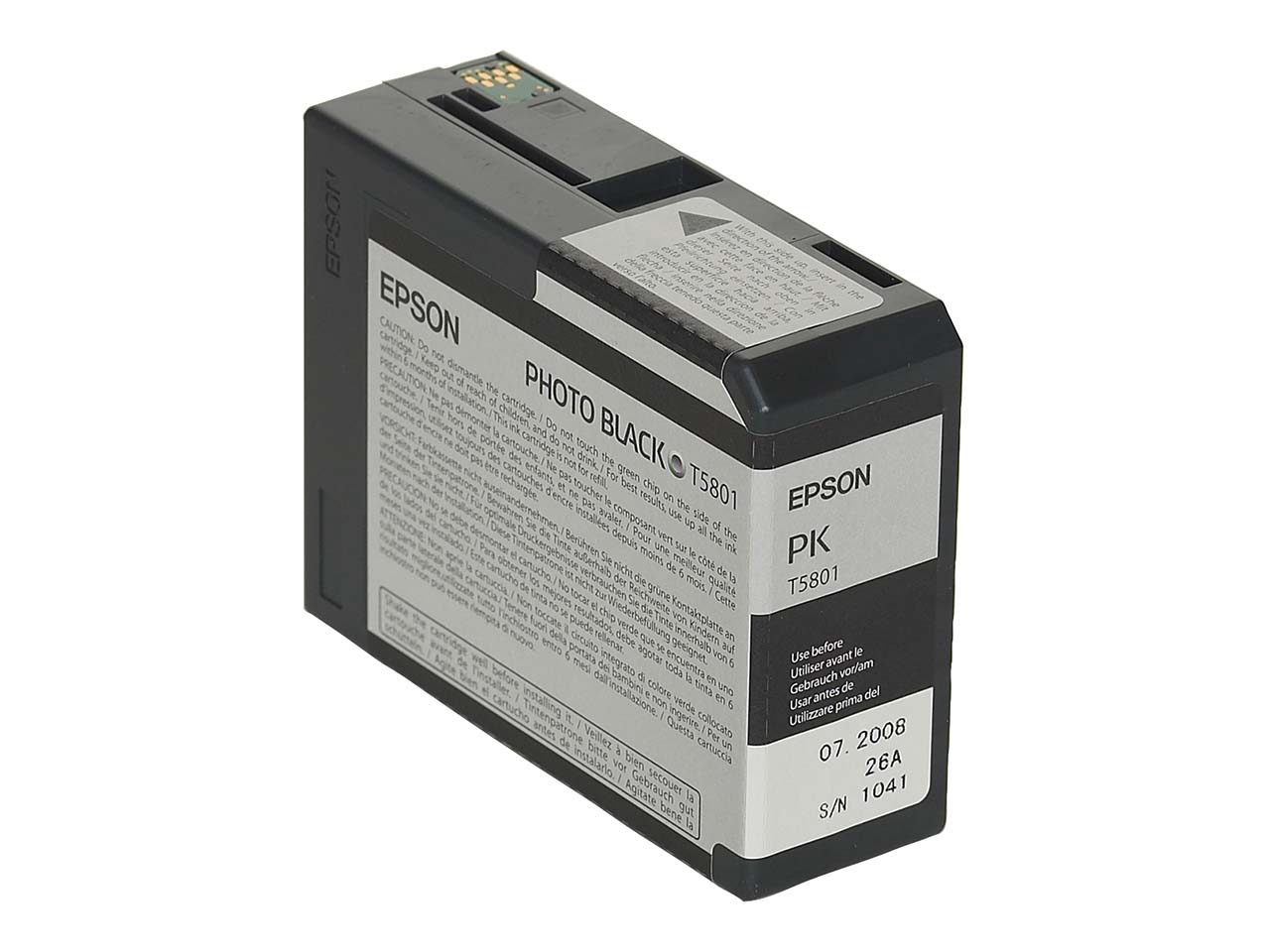Epson Tintenpatrone T5801 photoschwarz