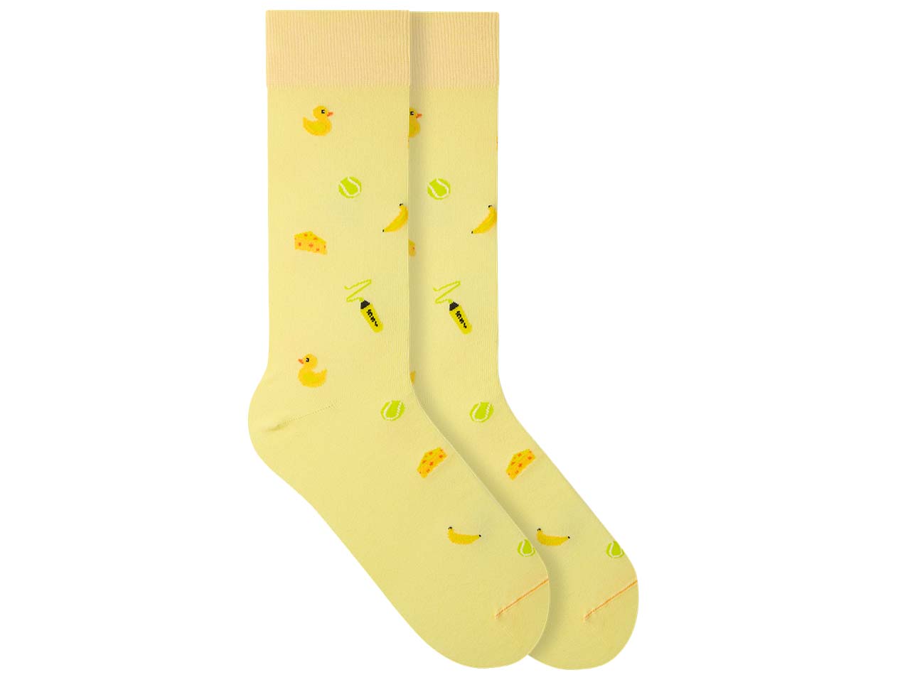 VON JUNGFELD Bio-Socken 'Banana', hellgelb, Gr. 39/42