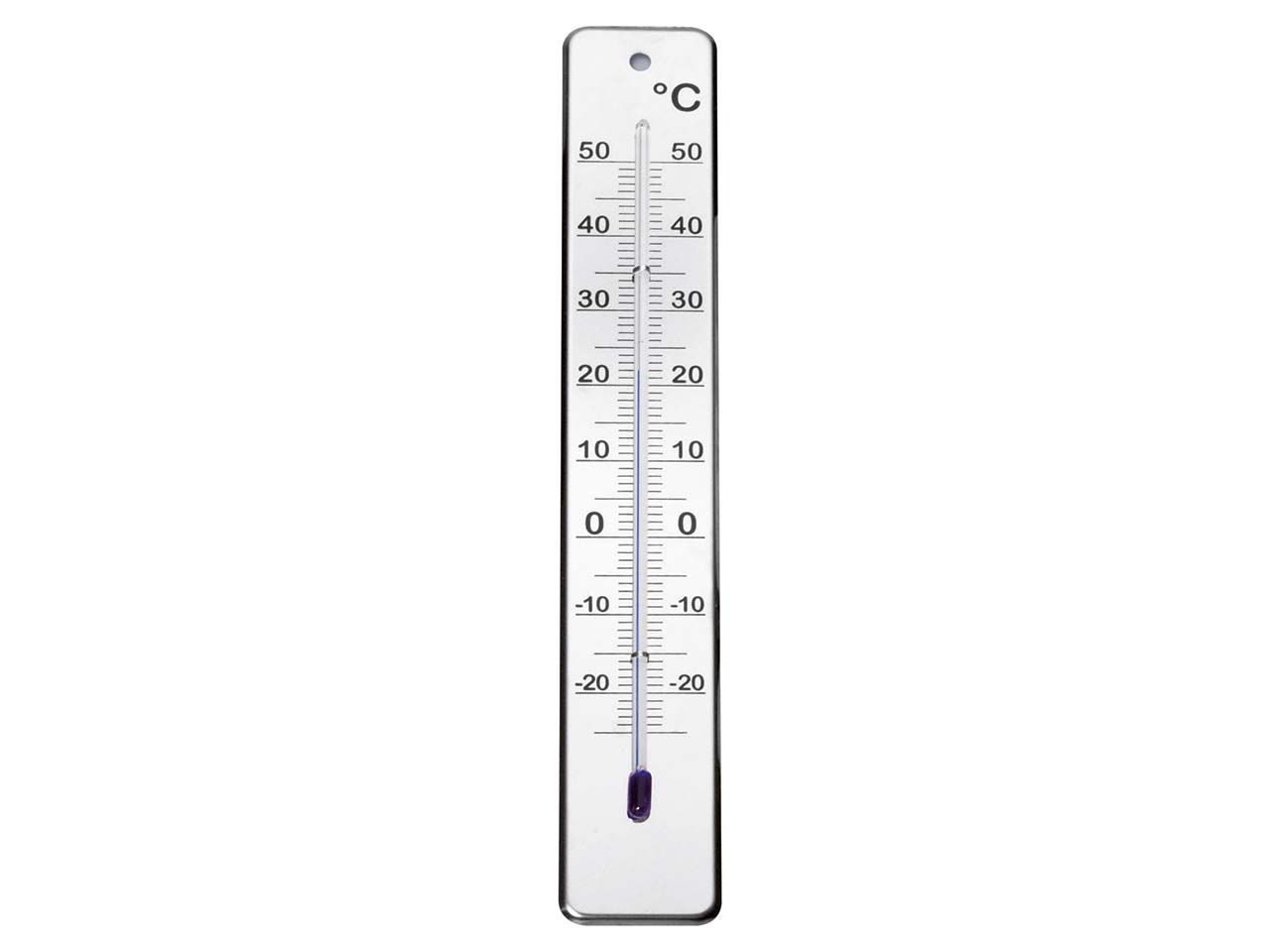 Thermometer für innen und außen aus Edelstahl