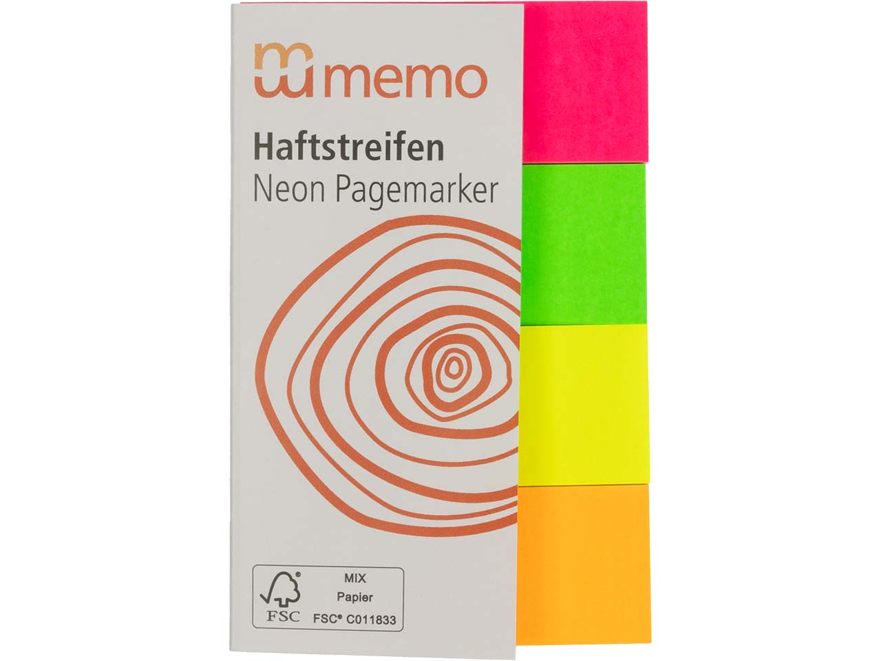 memo Haftstreifen 'Neon Marker' 4 x 20 x 50 mm