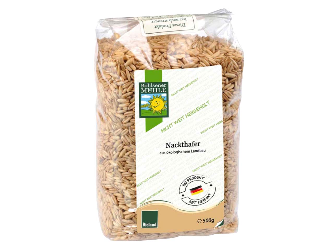 Bohlsener Mühle Bio-Nackthafer, 500 g