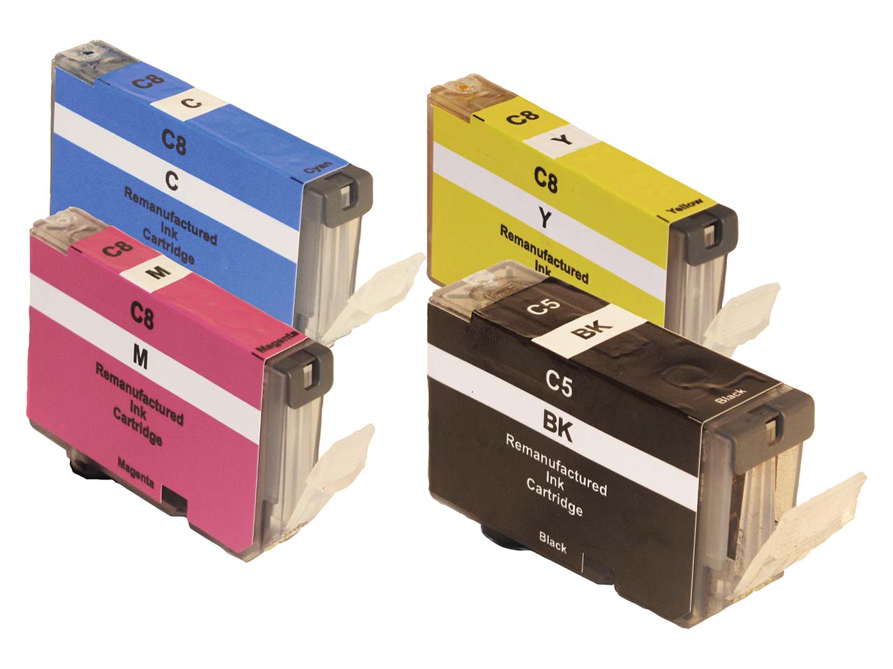 memo Tintenpatronen ersetzt Canon PGI-5BK, CLI-8C/M/Y, 4er-Set