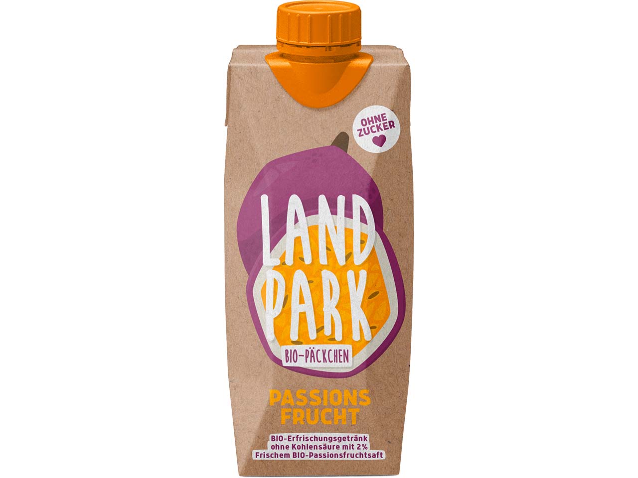 LANDPARK Bio-Erfrischungsgetränk Passionsfrucht "Bio-Päckchen", 0,5 l