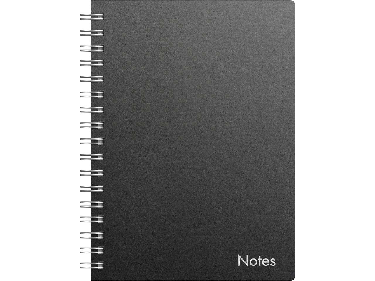 Burde Spiralnotizbuch A6, schwarzer Karton