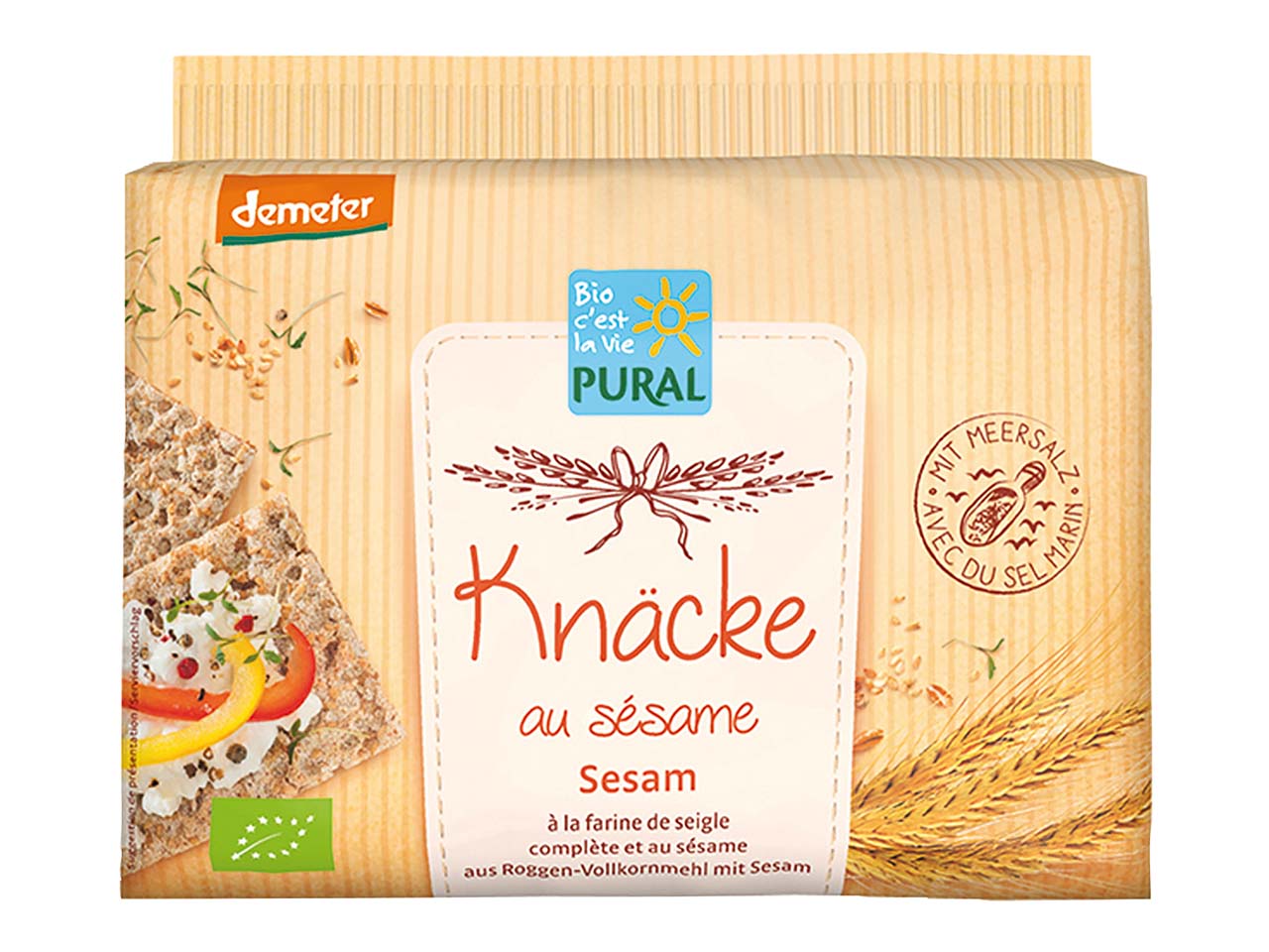 Pural Bio-Knäckebrot "Sesam" 250 g