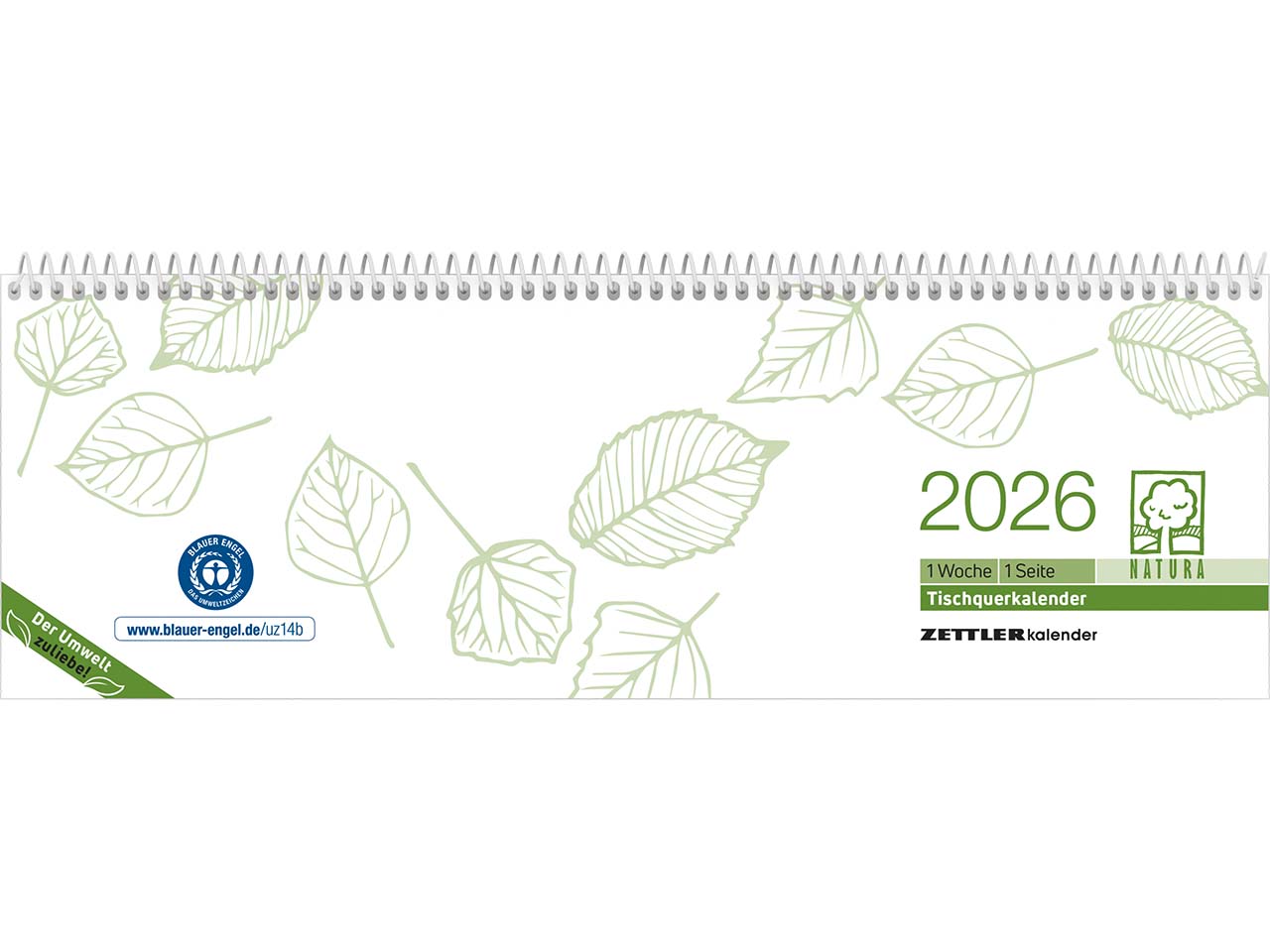 Zettler Tischkalender 60 Seiten 2026