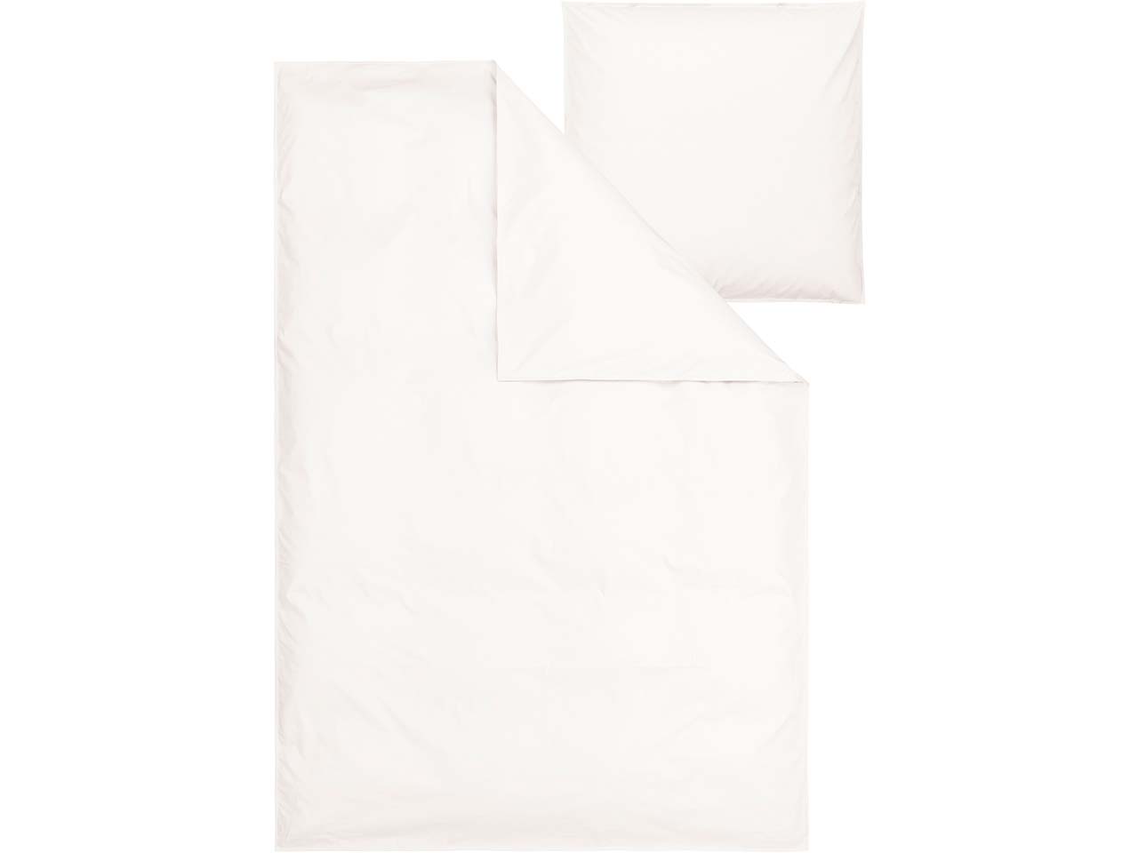 MELA Bio-Bettwäsche 'BHANU' aus Perkal, 2-tlg., 155 x 220/80 x 80 cm, naturweiß