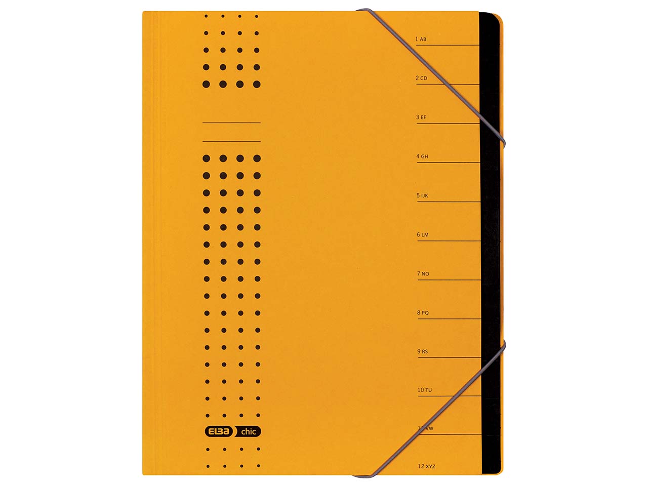 ELBA Ordnungsmappe 'chic'12 Fächer gelb