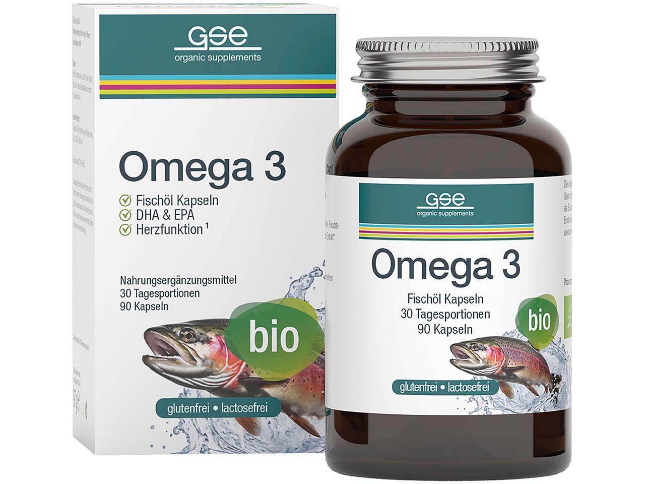 GSE Bio-Kapseln Omega 3-Fischöl, 90 Stück