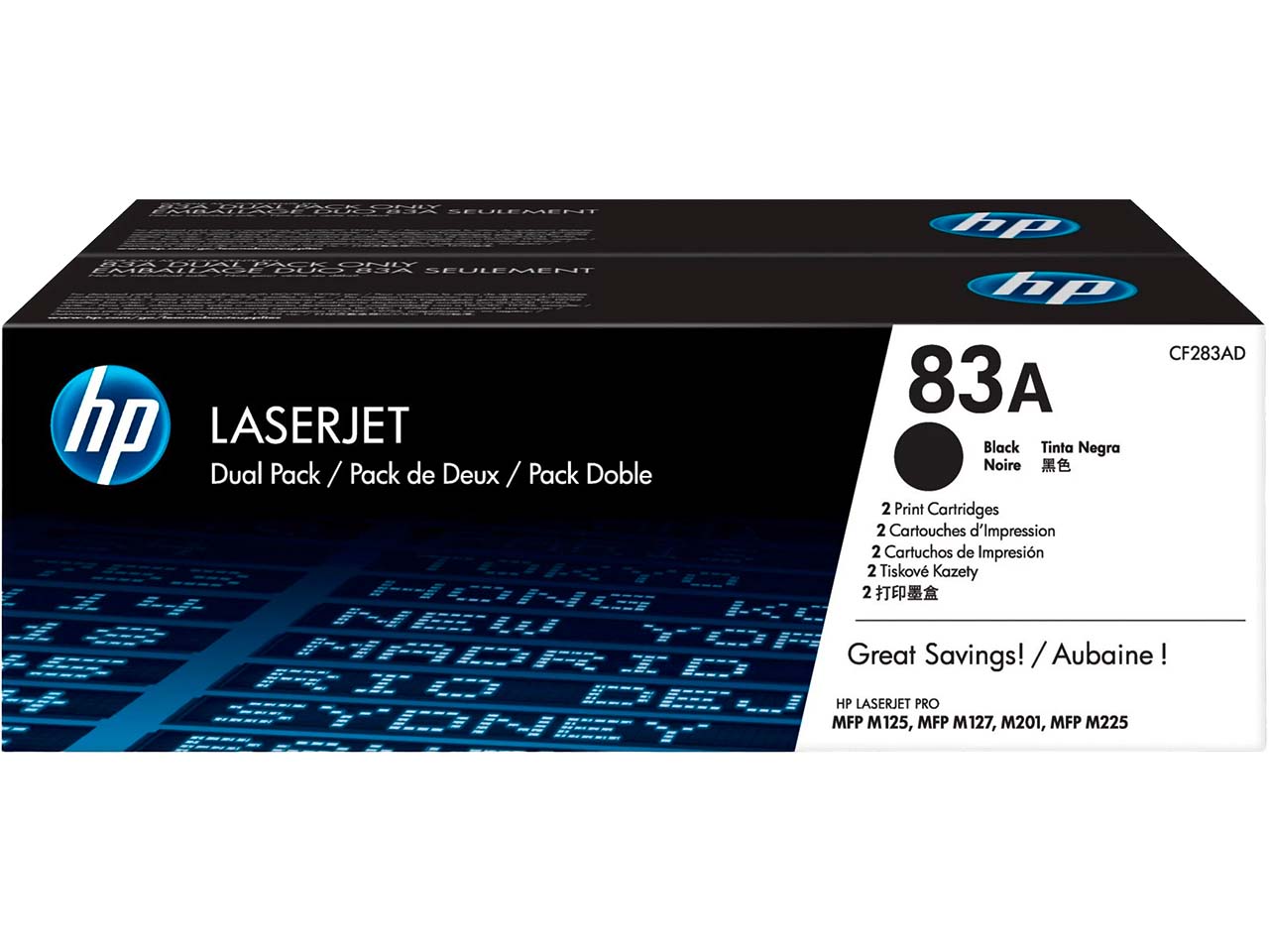 HP Doppelpack Tonerkartuschen 83A schwarz