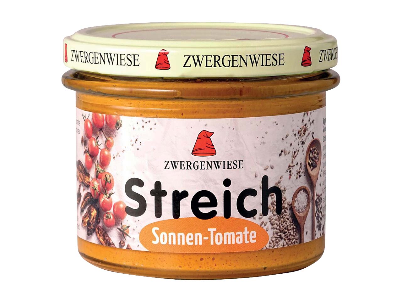 Zwergenwiese Bio-Brotaufstrich "Sonnen-Tomate", vegan, 180 g
