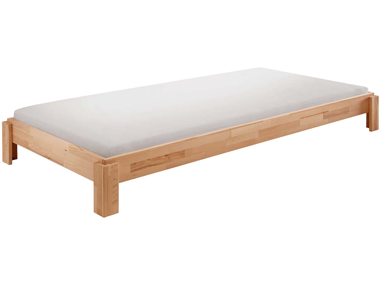 Stapelbett 'Denver 2.0', Buche geölt, 90 x 200 cm