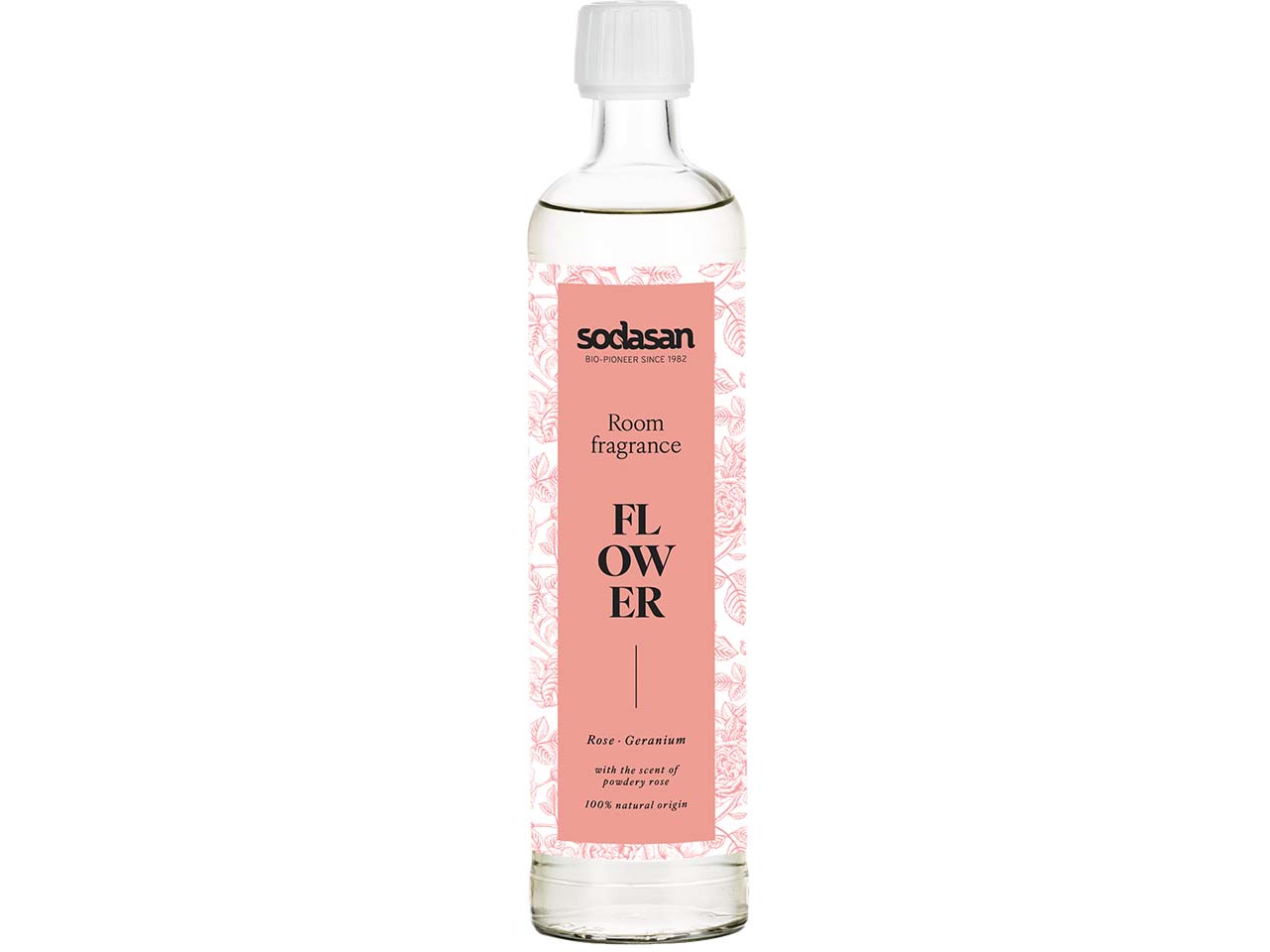 Sodasan Nachfüller für Raumduft "FLOWER" mit Rose und Geranium, 500 ml