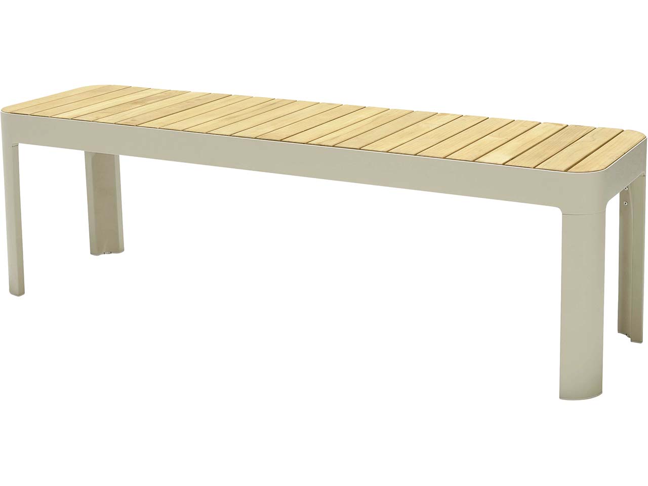 Gartenbank "Portals" 143 cm, ecru