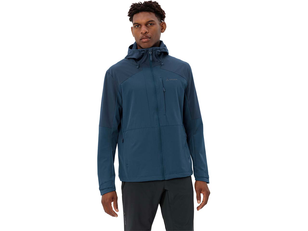 VAUDE Herren-Softshelljacke 'Elope Wind' mit Brust- & Seitentaschen, baltic sea, Gr. M