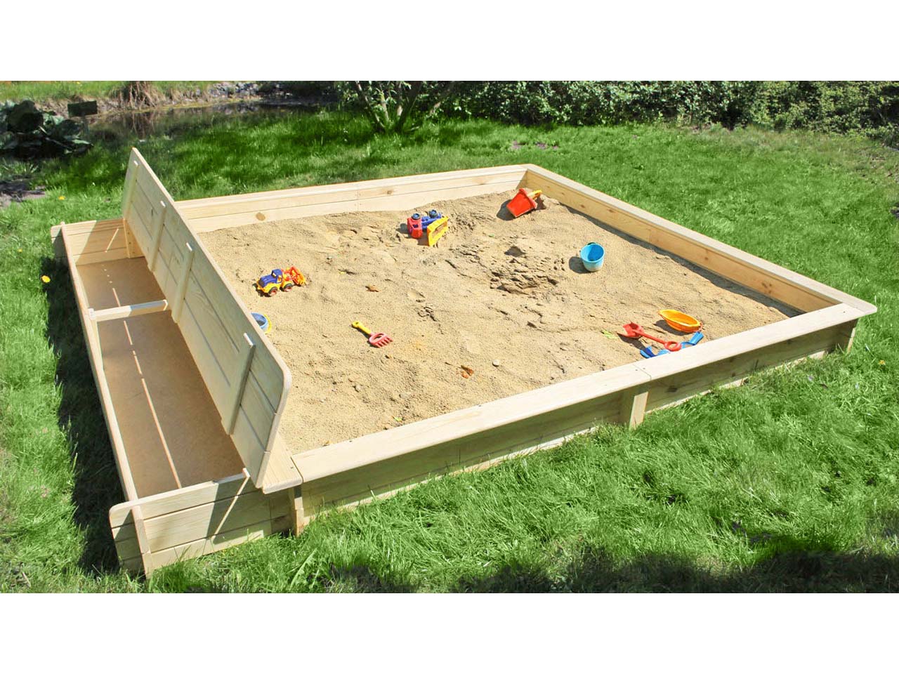 Sandkasten "Yanick" mit Staukasten