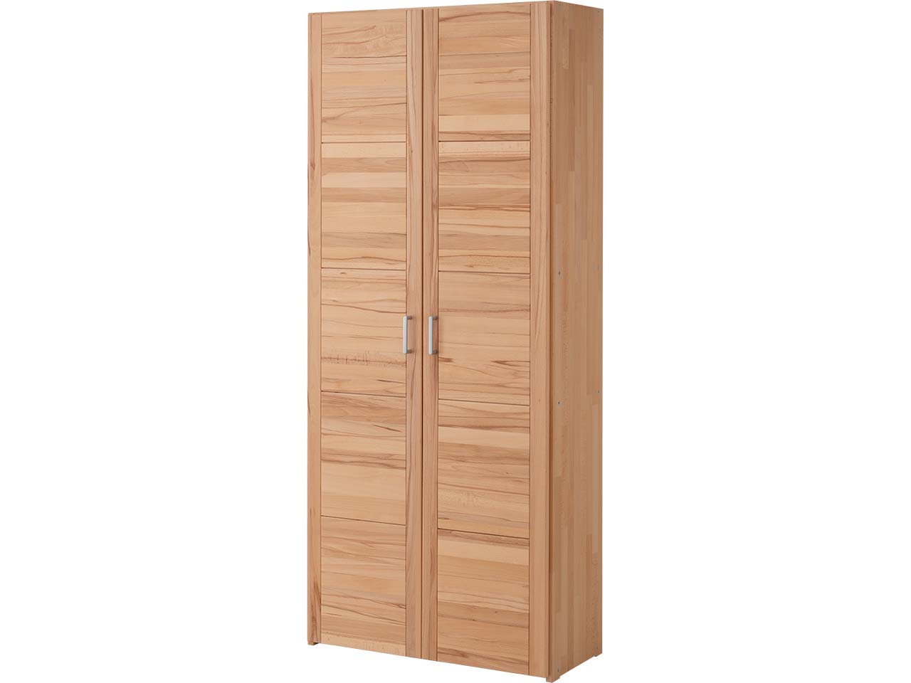 Schrank 'buxing selet' mit 2 langen Türen B 80 x T 33 x H 185,5 cm Rahmenfront, Kernbuche
