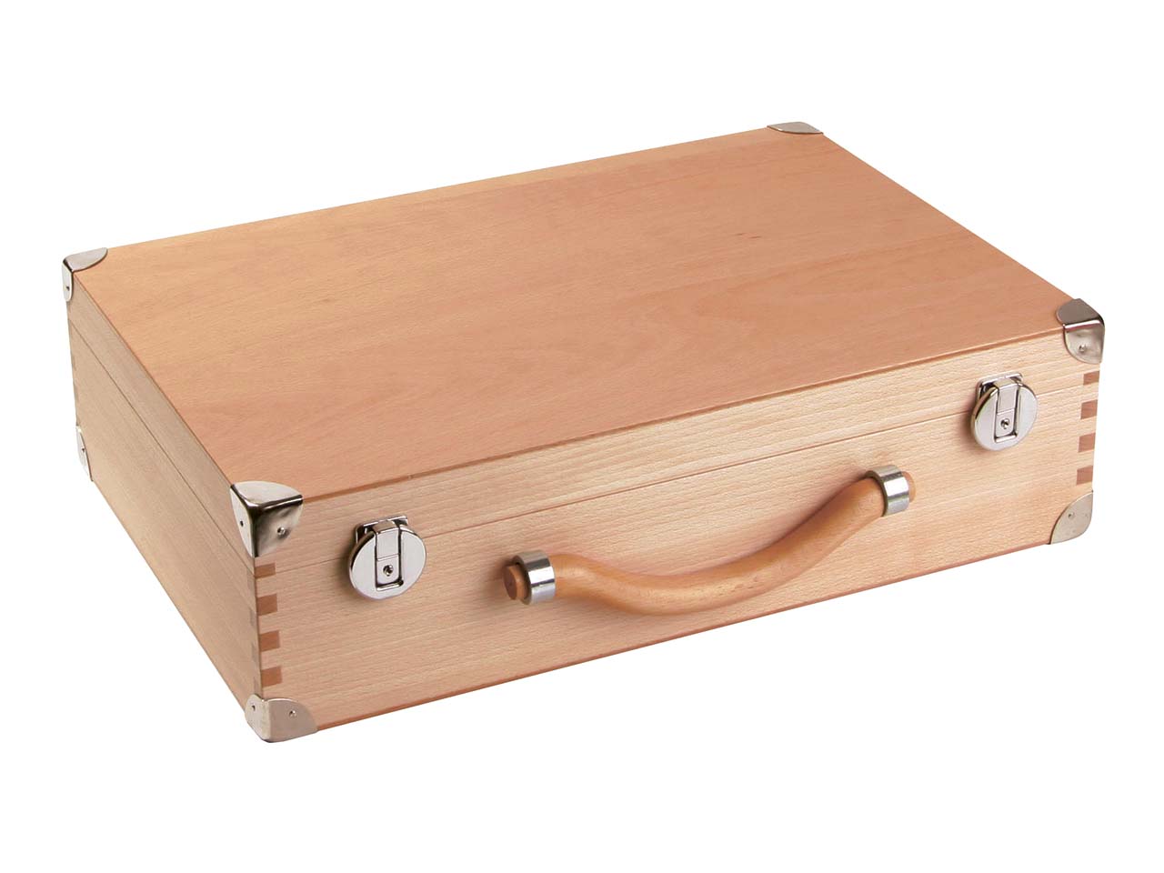 Moderationskoffer Buche "Exklusiv" leer