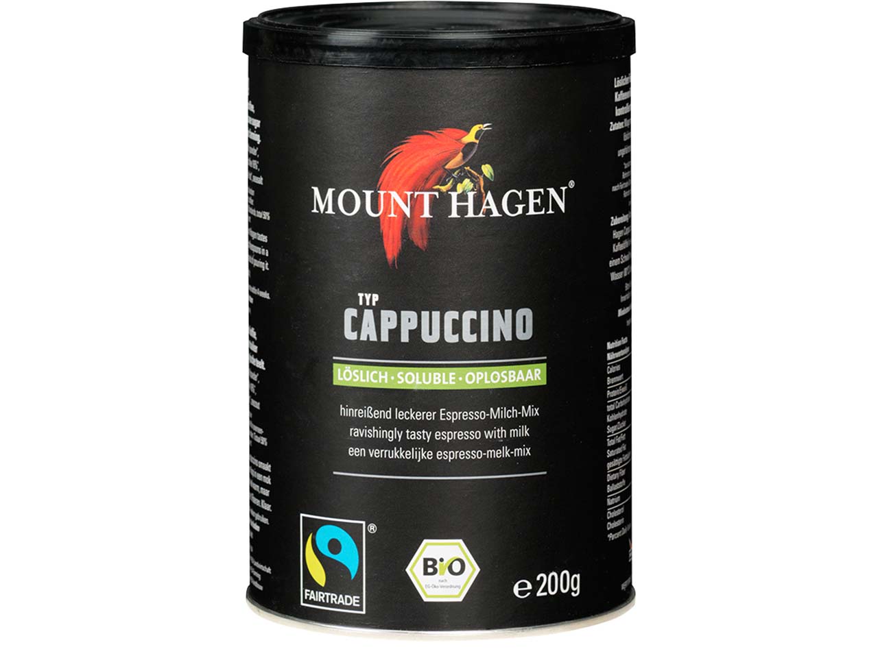 Mount Hagen Bio-Cappuccino, 200 g