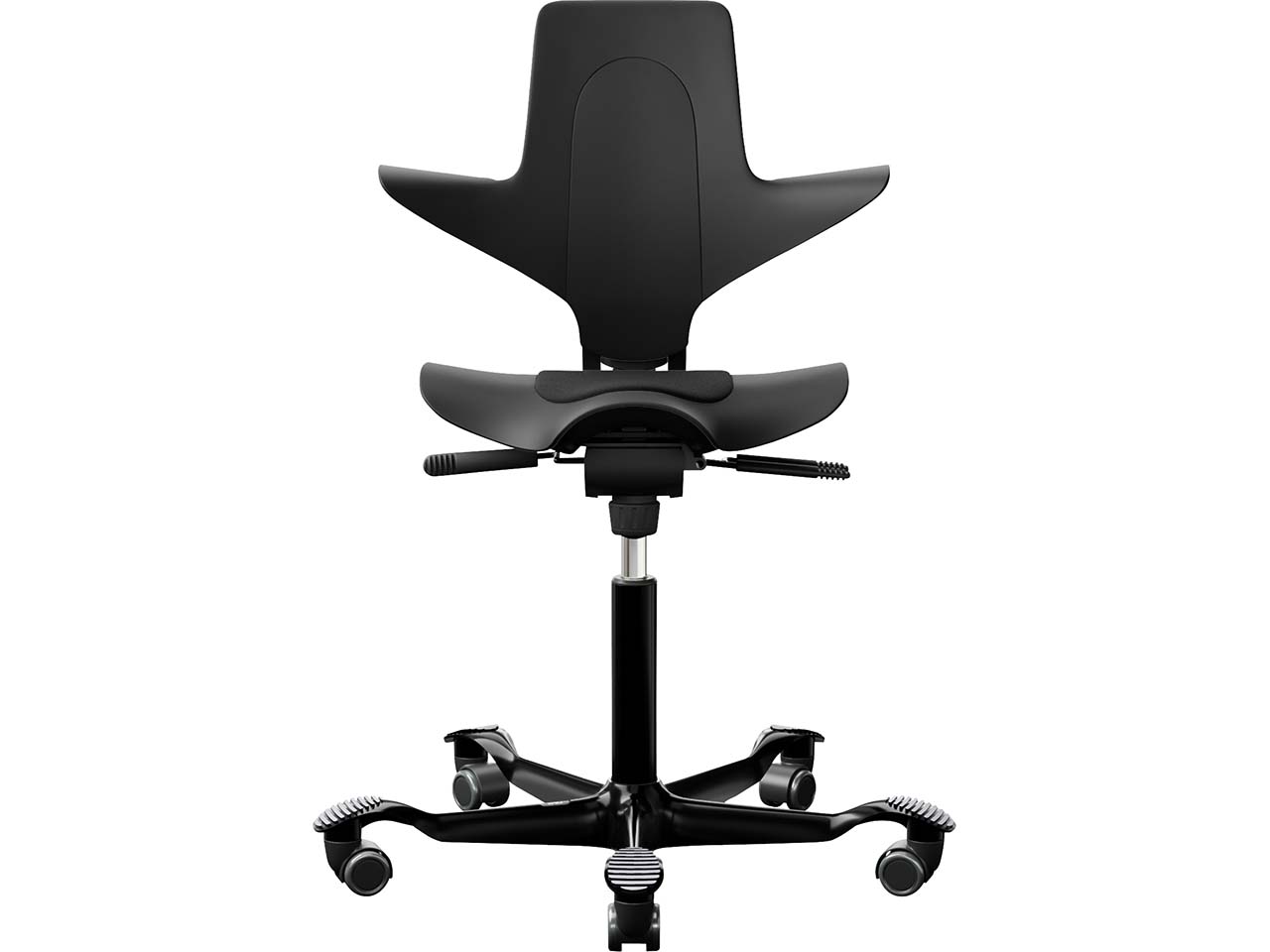 HAG Bürodrehstuhl "CapiscoPuls 8010"Gestell:schwarz,Stoff:"Cura"black, B-Ware, Zustand gut