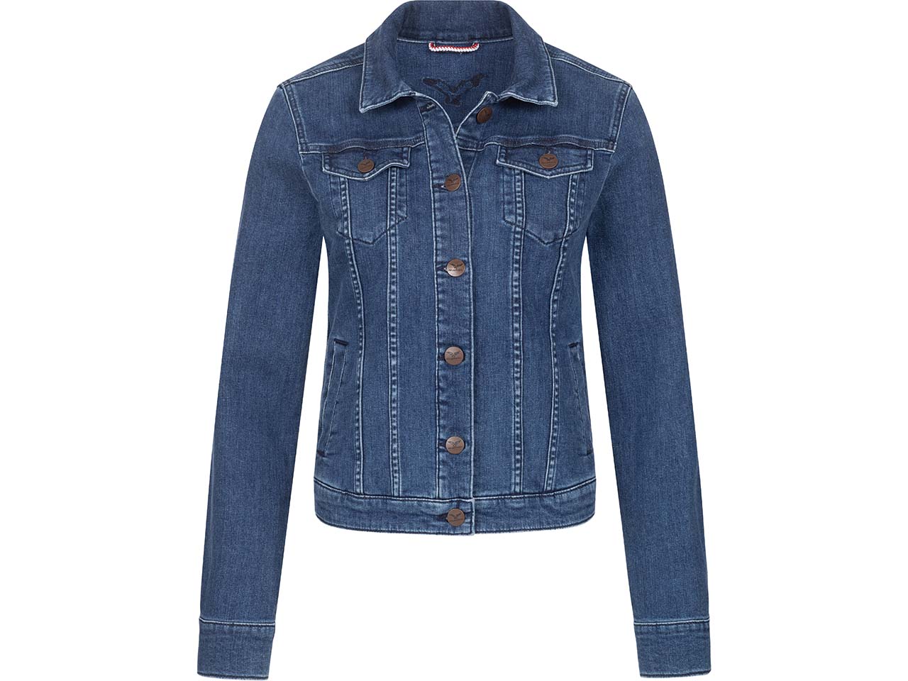 Feuervogl Bio-Damen-Jeansjacke "Svala" mit Taschen, fashion blue, Gr. 42