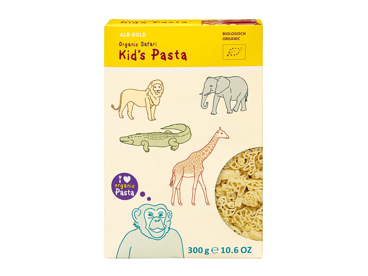 ALB-GOLD Bio-Pasta "Kid´s Safari", 300 g