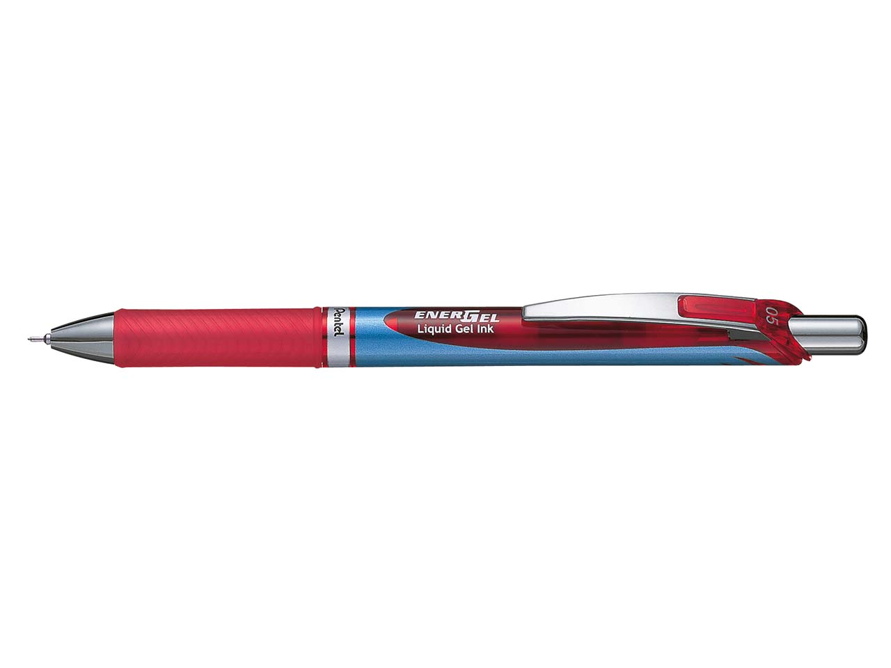 Pentel "Recycology" Gelwriter rot "Energel" BLN75/0,25mm mit Druckmechanik