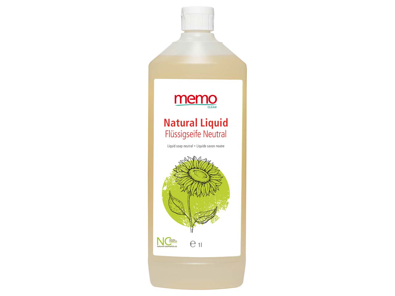 memo Flüssigseife "Natural Liquid" Neutral 1 Liter
