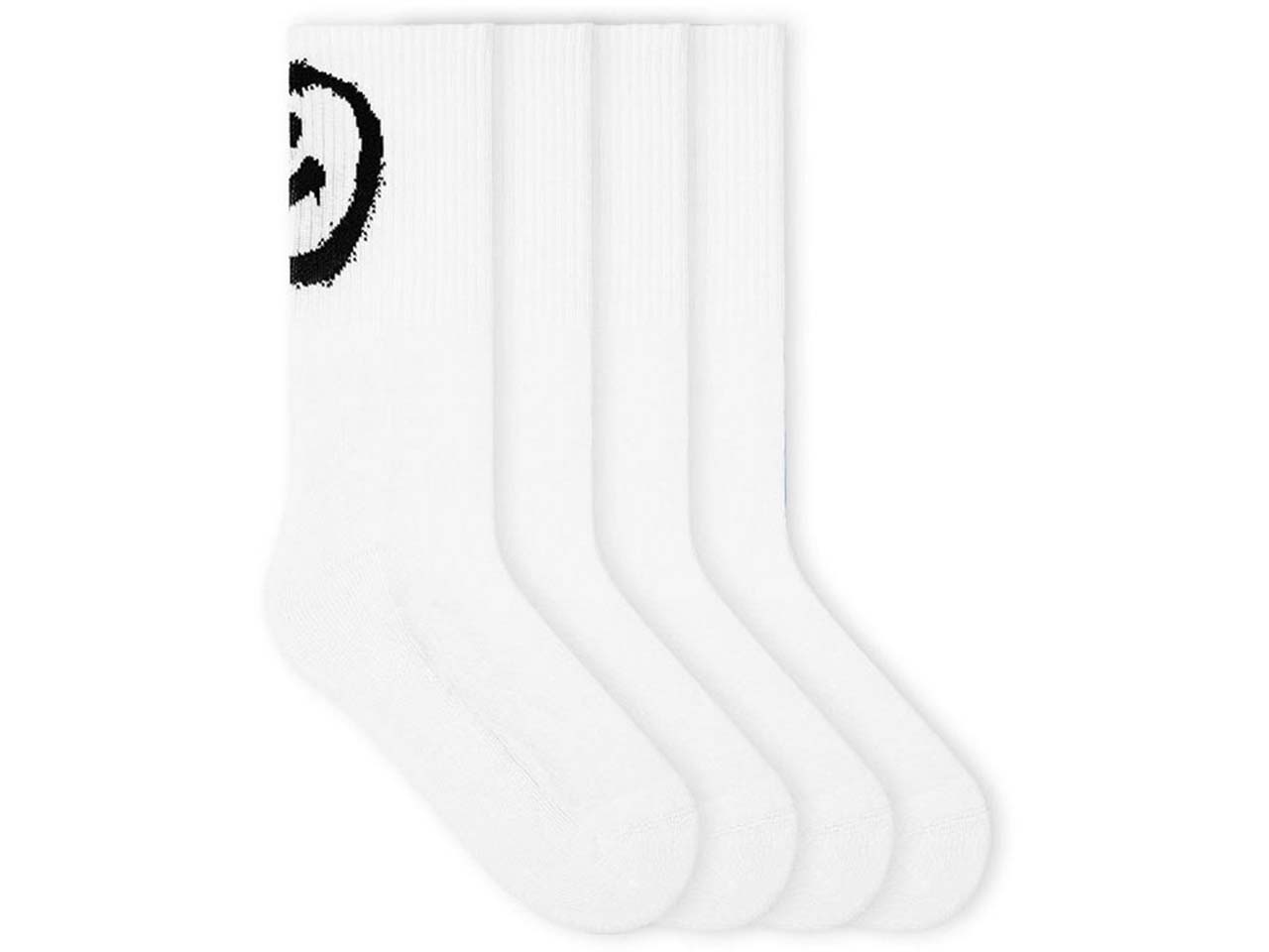 VON JUNGFELD 2er-Pack Bio-Socken 'Smiley', weiß, Gr. 39/42